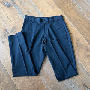Zara Mens Navy Blue Sport Formal Pants Size M Pleated Golf Style Trousers